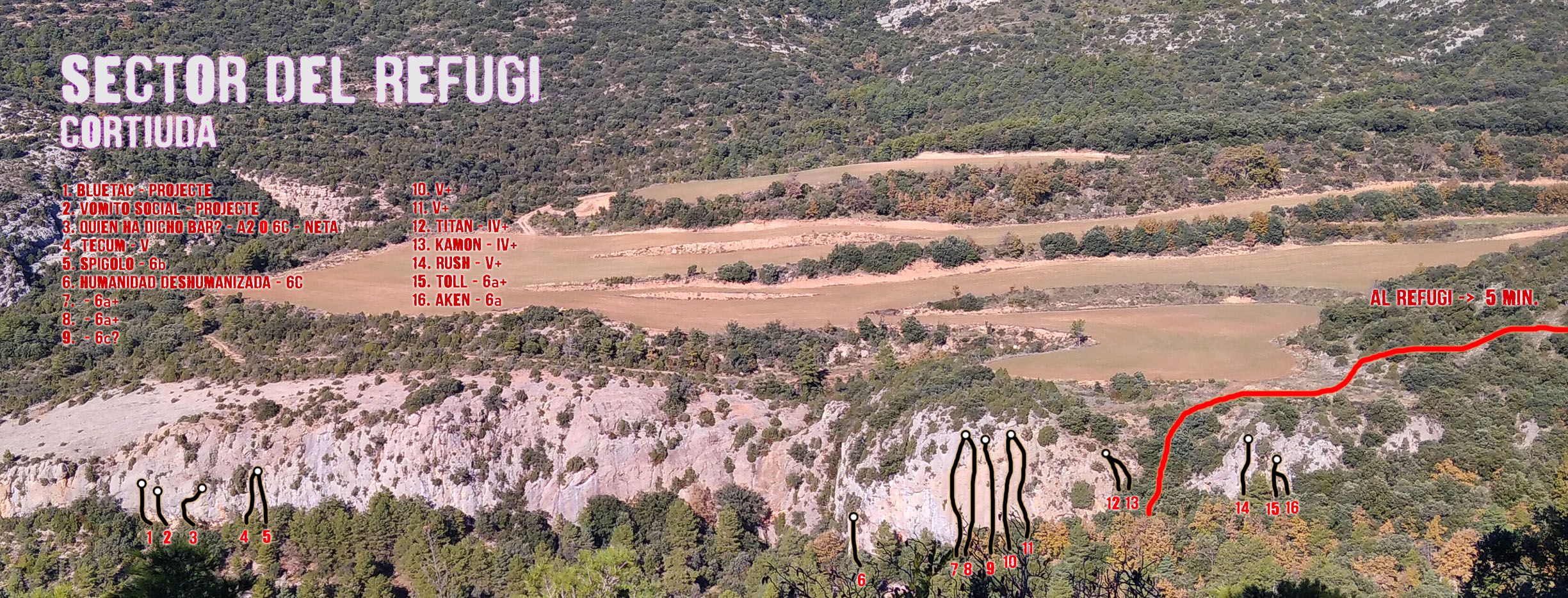 vies esportives refugi de cortiuda