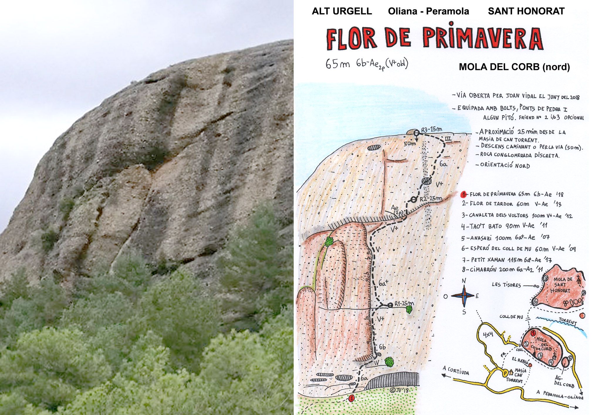 Via Flor de primavera al Corb