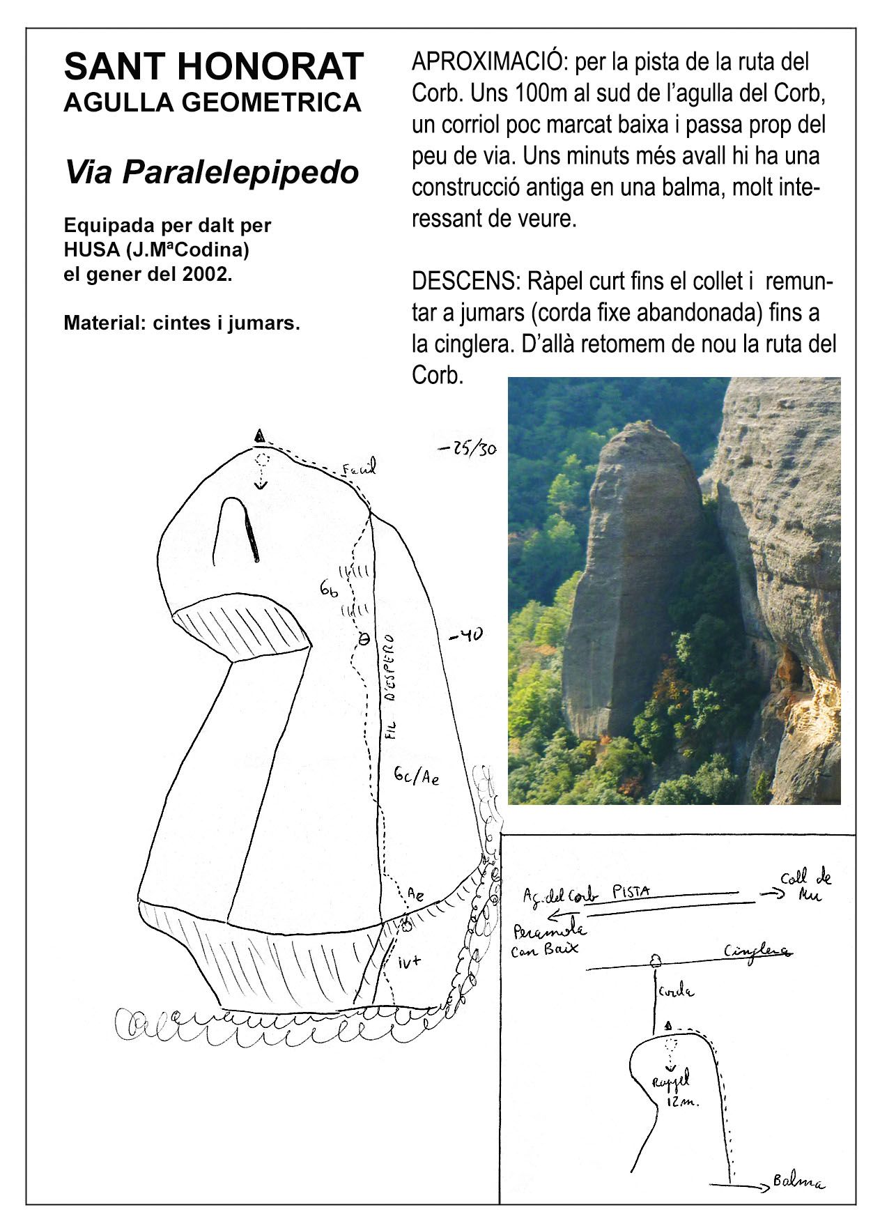 Via Paralelepípedo a l'agulla Geomètrica