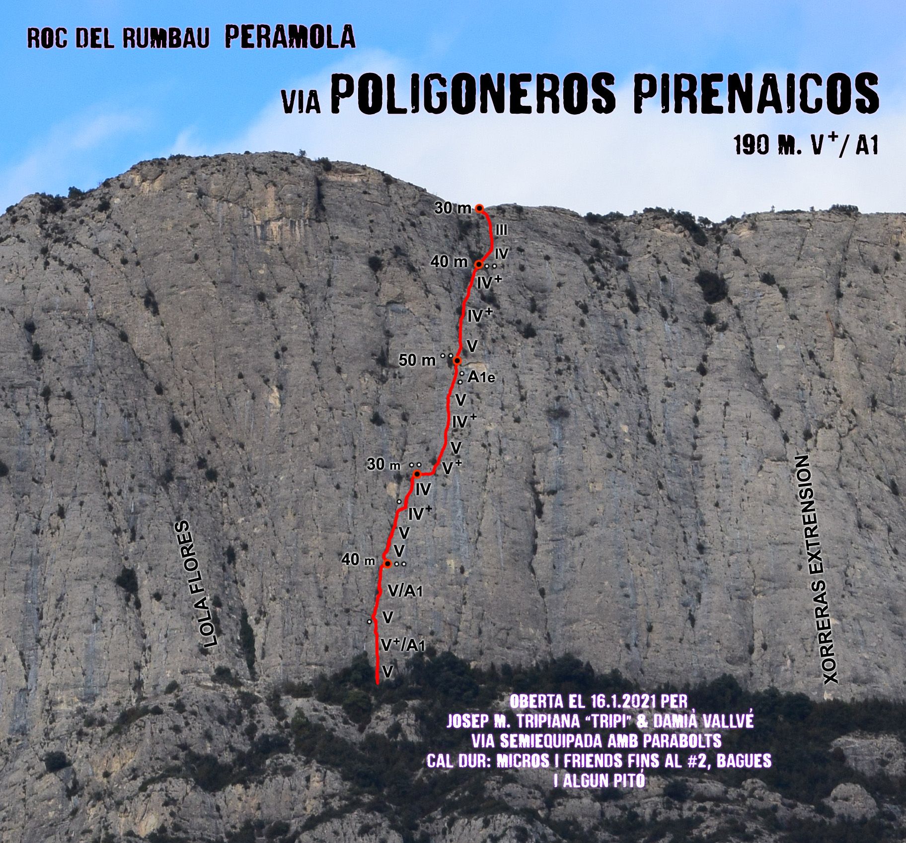 Via Poligoneo Pirenaico al Roc del Rumbau