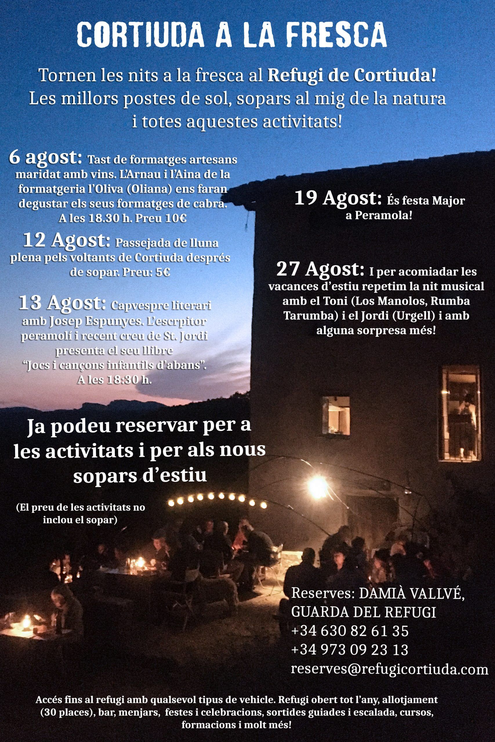 nits a la fresca i sopars